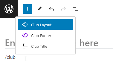 Select A Pattern or Block